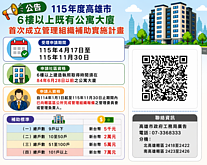公寓大廈成立管委會最高補助7萬　條件看這