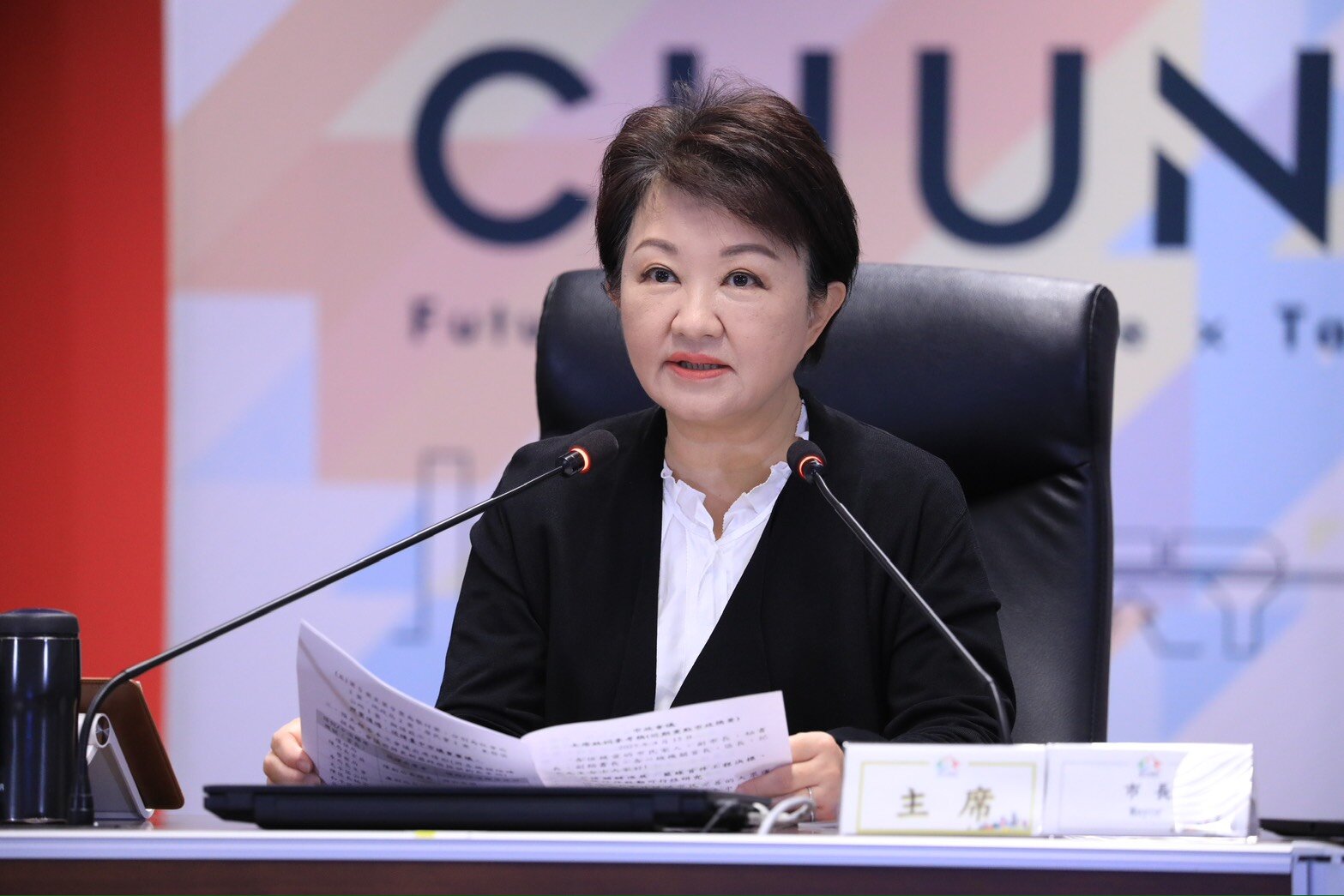 盧秀燕說，台中市的捷運都是捷運，不同意現有捷運規劃被降級成輕軌。圖／台中市府提供