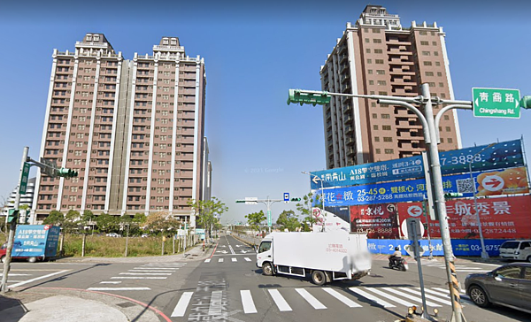 青埔過去不被看好,如今新案開價已飆到5字頭,成交價也有4字頭。圖/翻攝自Google maps