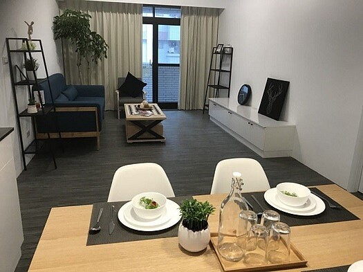 客廳及餐廳。圖/高雄市都發局