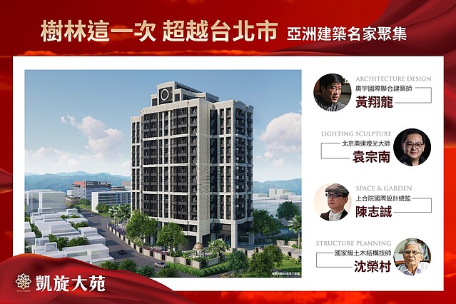 建商主打廣告文宣。圖翻攝自凱旋大苑臉書粉專