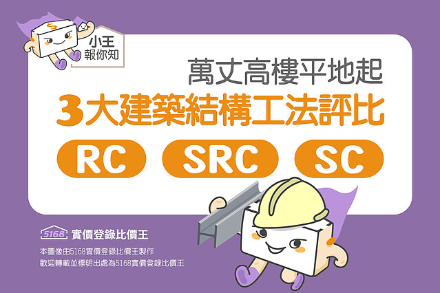 圖解／萬丈高樓平地起 三大建築結構工法大評比：RC、SRC、SC