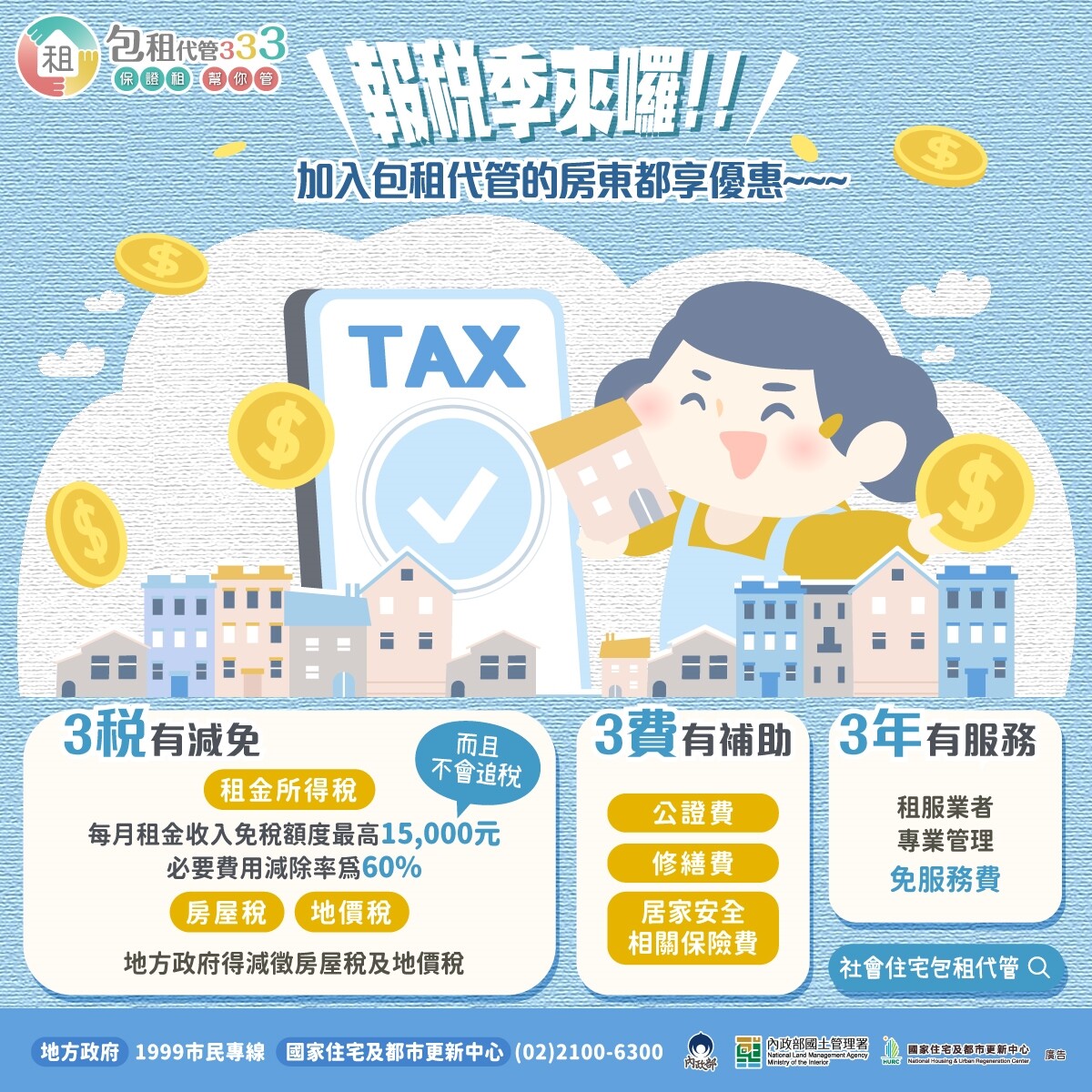 報稅攻略看這！社宅包租代管、公益出租人享優稅