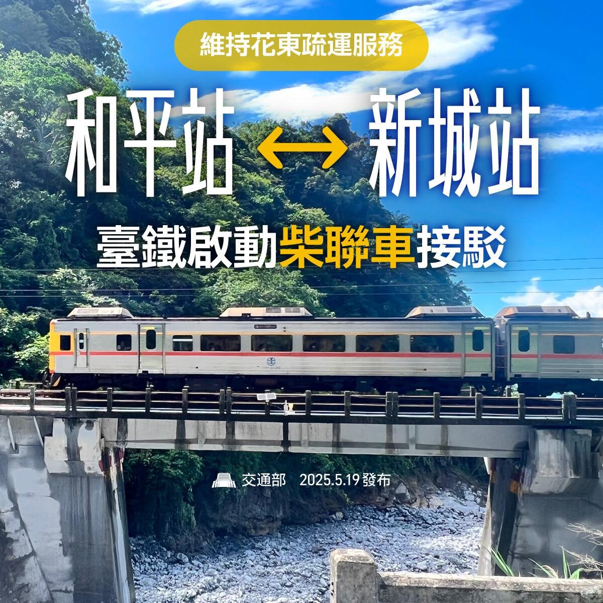 台鐵東部往返西部城際列車　全面開放站票
