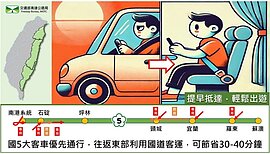 端午連假國5易塞時段出爐　行車時間恐增7倍