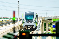 桃捷綠線高架段動態測試　張善政：朝通車邁進