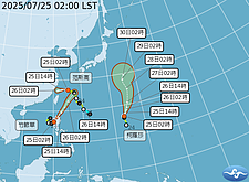 雙颱藤原效應　吳德榮：中部以北有雨南部防雷雨
