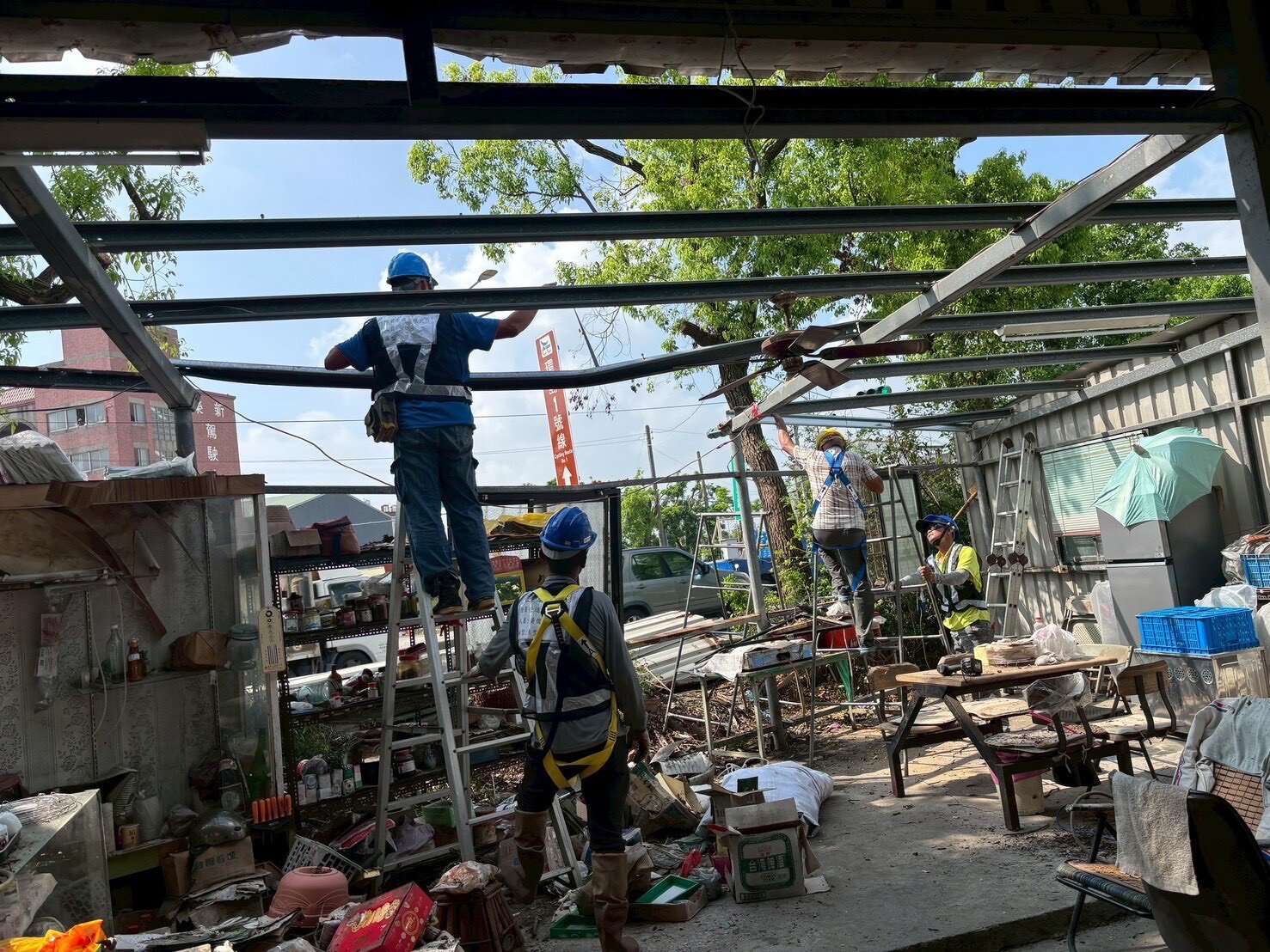 颱風丹娜絲吹掀屋頂　水利署：柳營區修繕媒合率100%