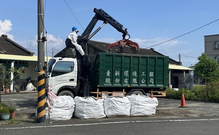 嘉縣風災屋損石綿廢棄物　清運作業延長至9/12