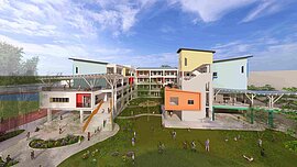 高市路竹高中蓋新教學大樓以屋就樹　115年10月動工