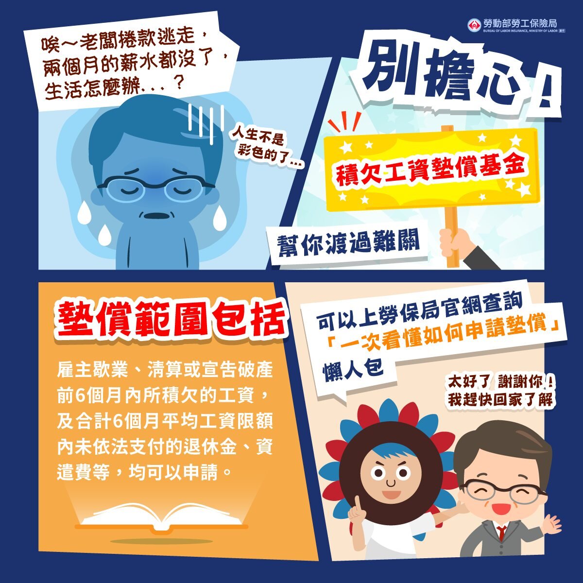 勞動部積欠工資墊償最大案　華映8億全數追回