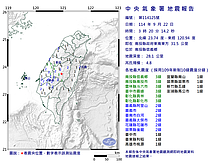 南投信義鄉規模4.8地震　雲中彰投3級