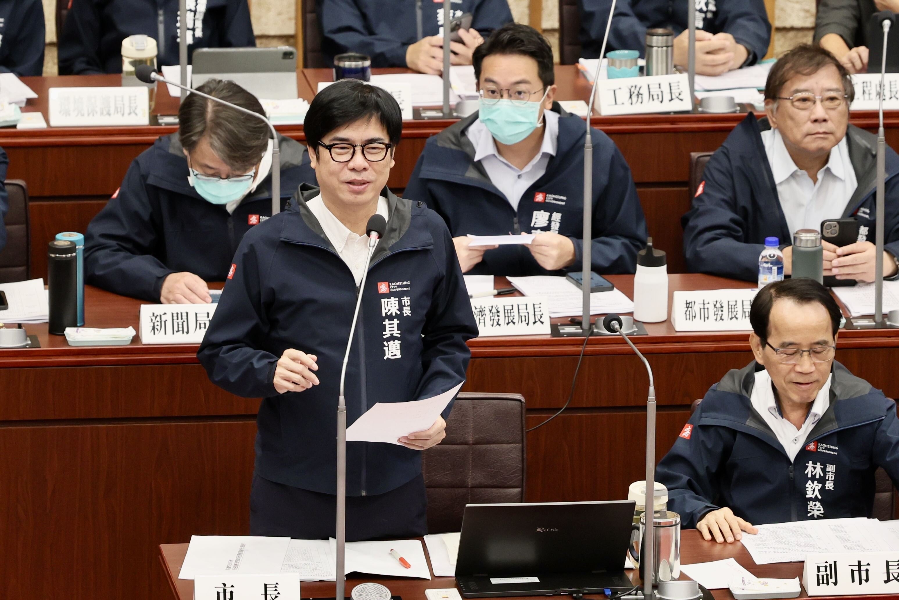 談高雄撤離經驗　陳其邁：黃色警戒一律強制