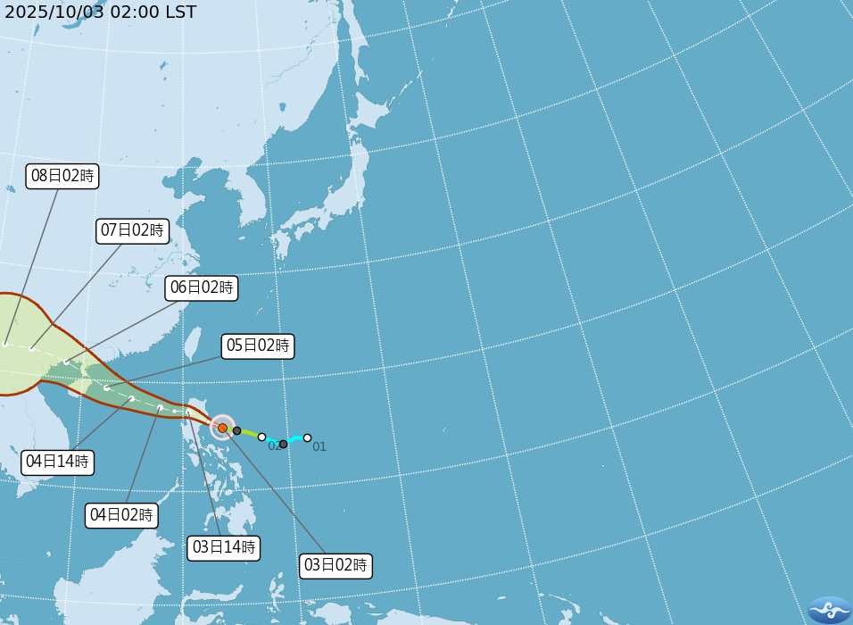 颱風麥德姆影響　未來2天台東防較大雨勢