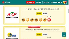 威力彩第114078期　頭獎槓龜