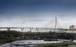 淡江大橋合龍　淡水房市聚焦通車效應