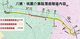 桃捷綠線工程推進　八德區又1潛盾機發進