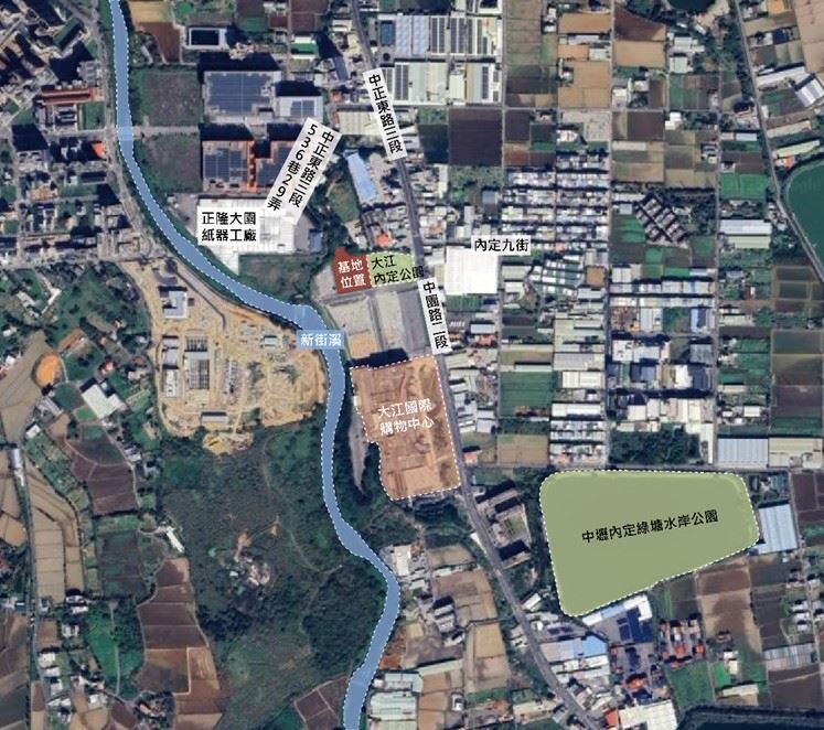 內壢段社宅基地位置。圖/桃園市府提供