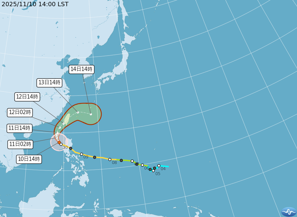 有記錄來颱風鳳凰生成5次　其中3次台灣發警報