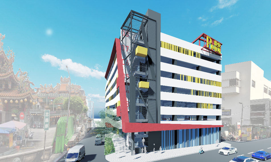 蘆洲長安立體停車場,預計明年10月完工。圖/新北交通局提供