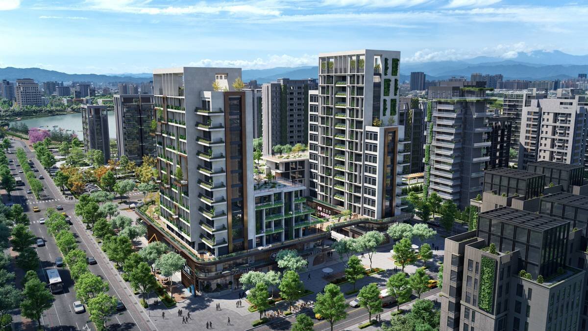 桃市府以「站站都有家」的規畫，在大眾運輸場站周邊整體開發區提供可負擔住宅。圖／桃園市政府都發局