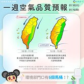 冷氣團挾境外污染物　全台午後空氣品質升至橘燈