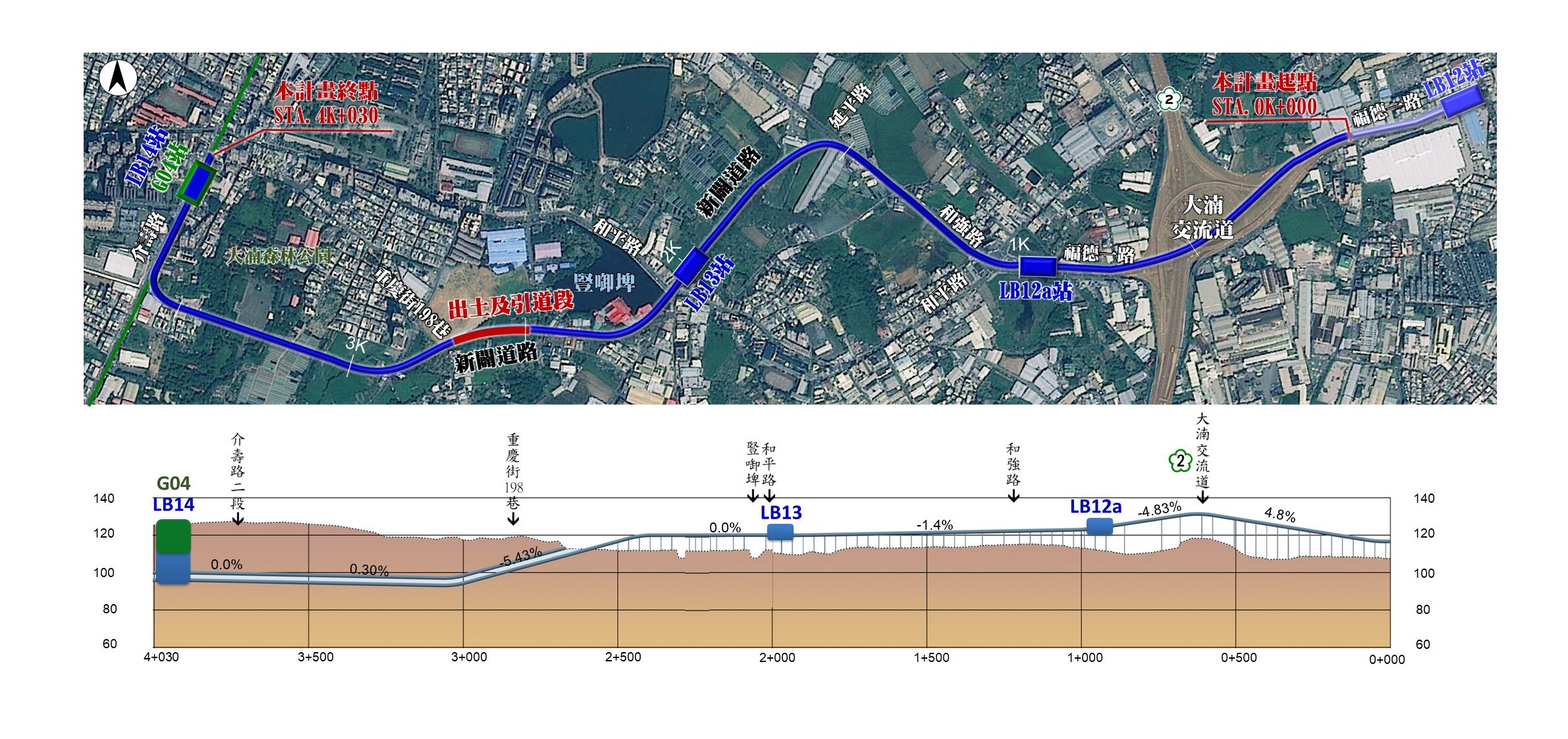 三鶯線延伸桃園八德段路線圖。圖/新北市府提供