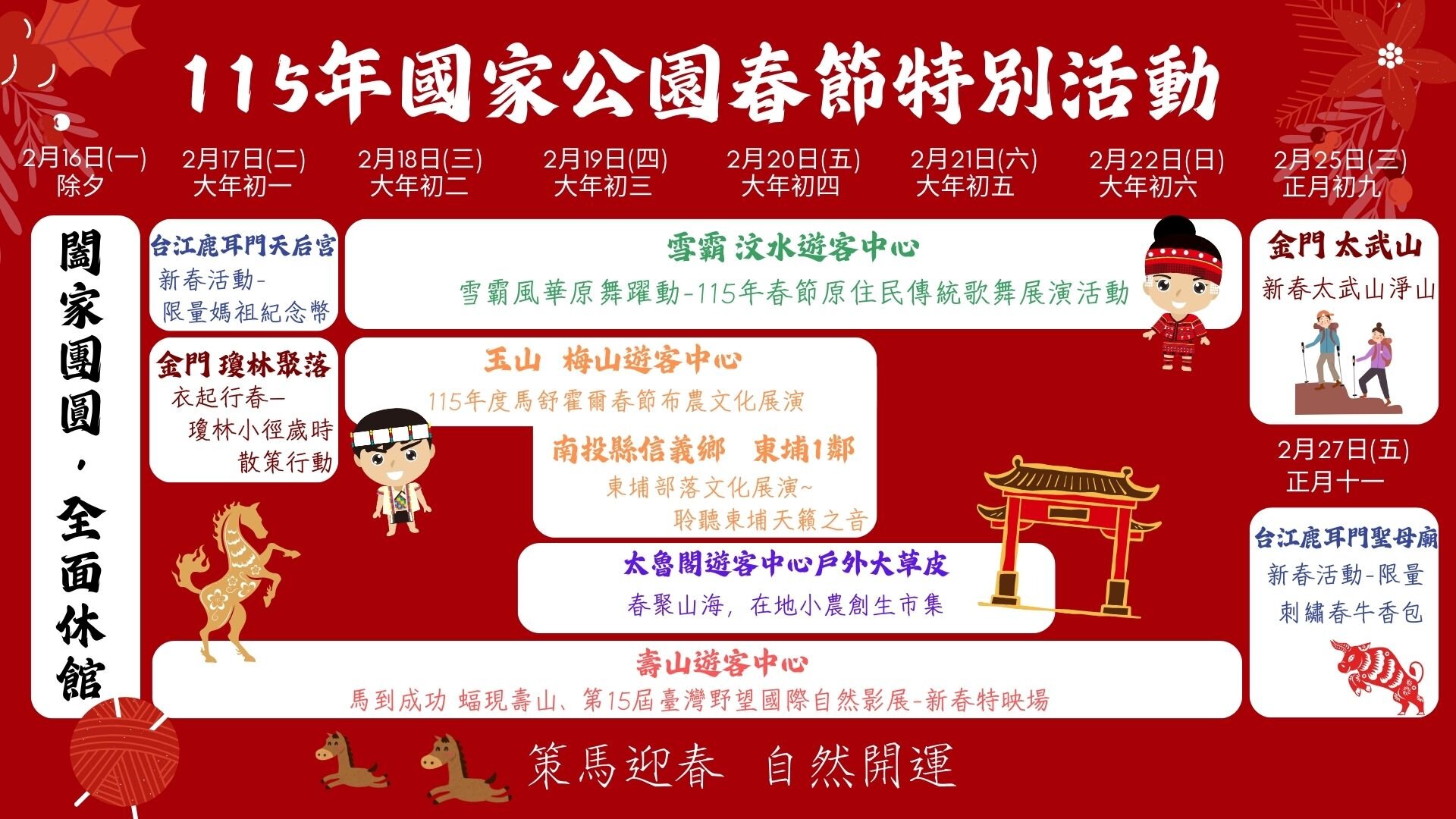 內政部公布國家公園旅遊指南，鼓勵民眾走進大自然。圖／內政部提供