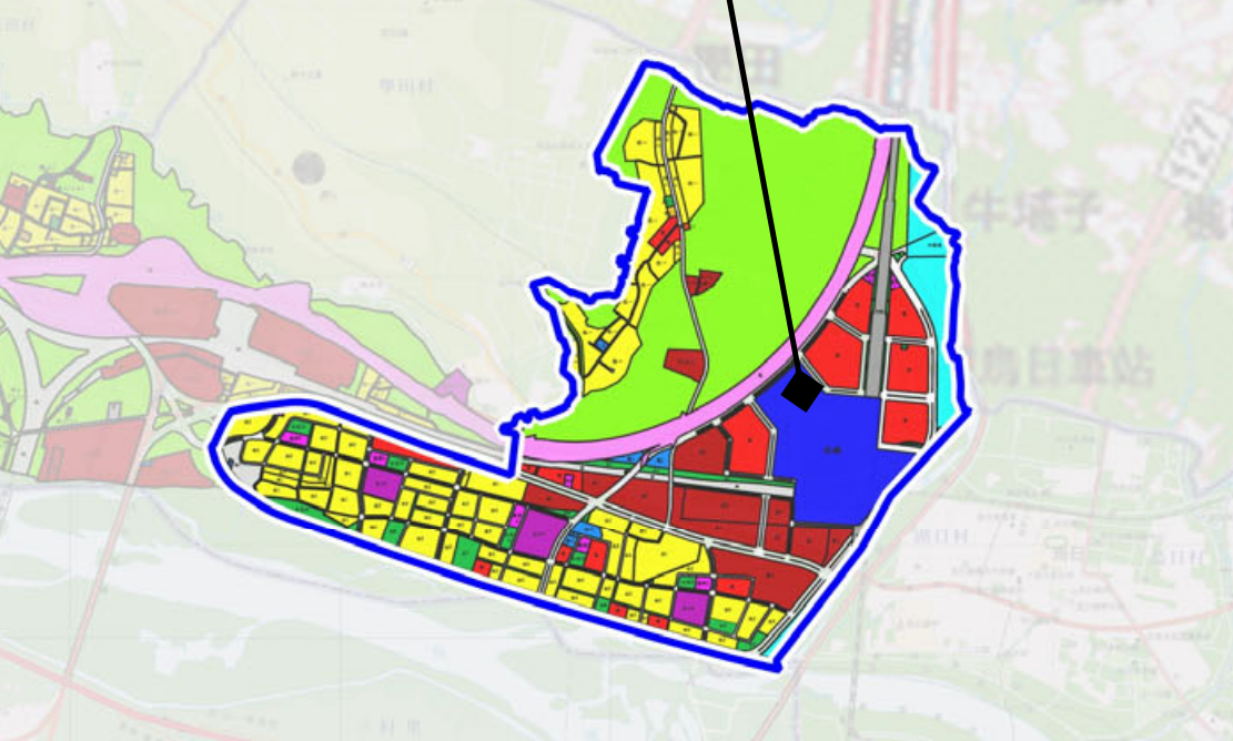 台中烏日高鐵特區土地使用分區圖。圖／台中市都市發展局