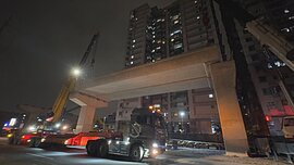 捷運土城樹林線首座預鑄梁吊裝　拚2031年完工