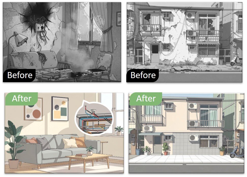 透過老宅延壽提高居住安全。圖／內政部提供