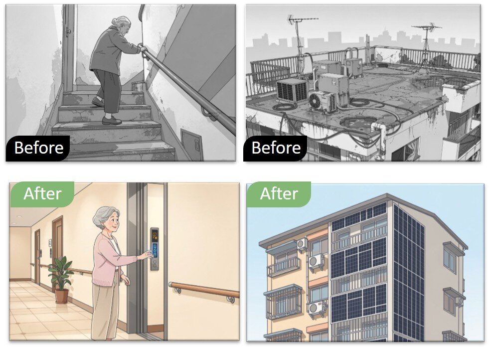 透過老宅延壽提高居住安全及減少碳排。圖／內政部提供