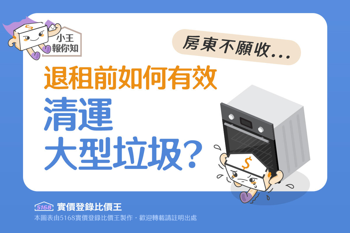 圖解／房東不願收...　退租前如何有效清運大型垃圾？